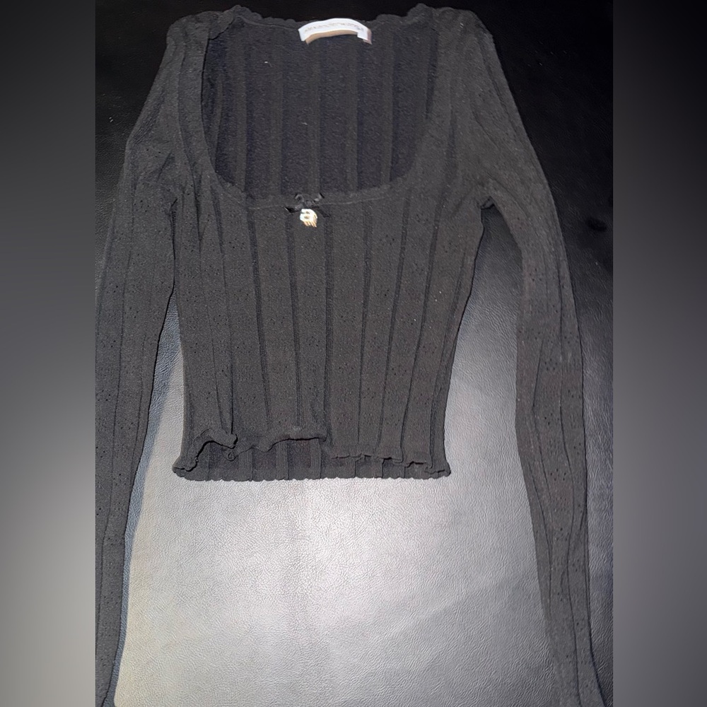 Alexander Wang Charcoal Speckled Fabric